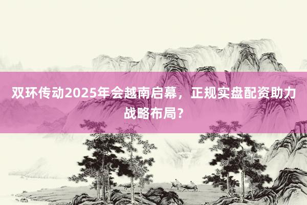 双环传动2025年会越南启幕，正规实盘配资助力战略布局？