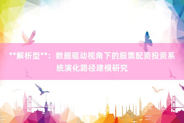 **解析型**：数据驱动视角下的股票配资投资系统演化路径建模研究