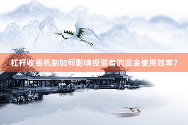 杠杆收费机制如何影响投资者的资金使用效率？