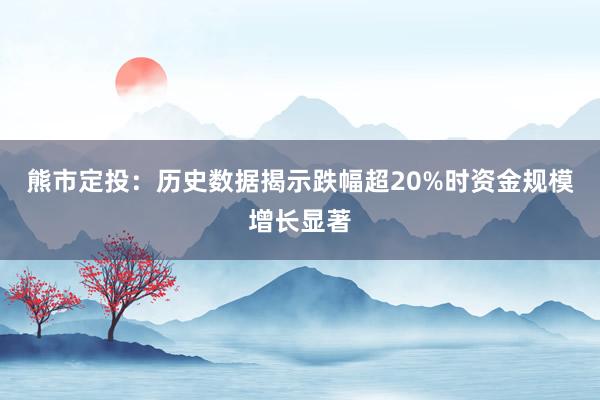 熊市定投：历史数据揭示跌幅超20%时资金规模增长显著